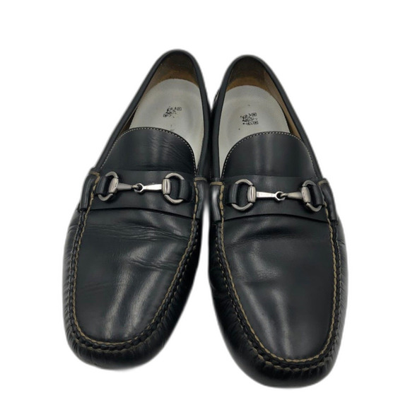 Peter Millar Men\'s Black Leather Slip On Loafers Driving Shoes Size 11.5M Brazil main image 6